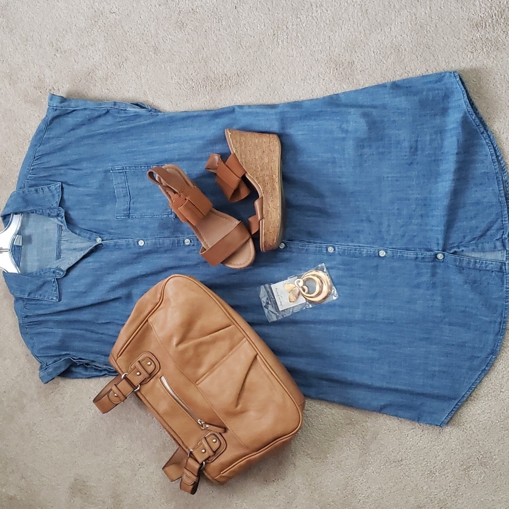 2. Jean Dress Outfit